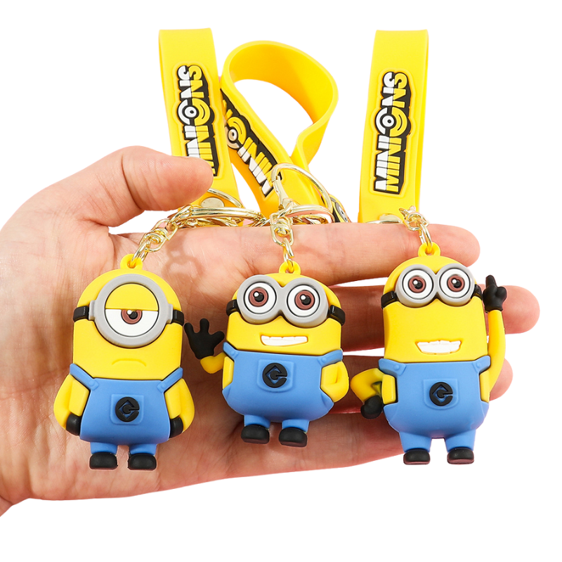 Porte-clés Enfant Personnages Rigolos Jaunes