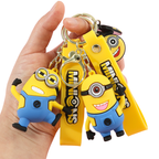 Porte-clés Enfant Personnages Rigolos Jaunes