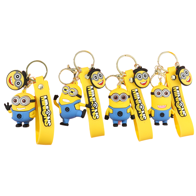 Porte-clés Enfant Personnages Rigolos Jaunes