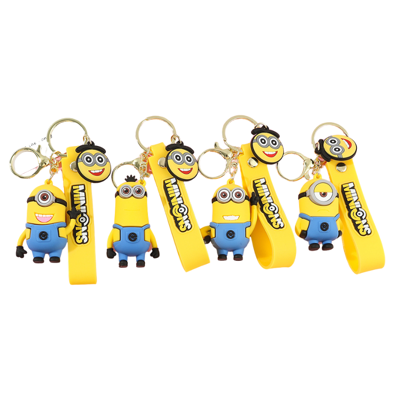Porte-clés Enfant Personnages Rigolos Jaunes