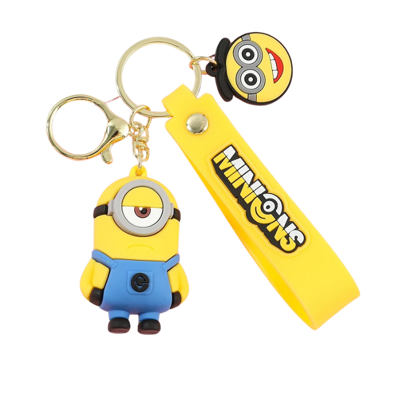 Porte-clés Enfant Personnages Rigolos Jaunes