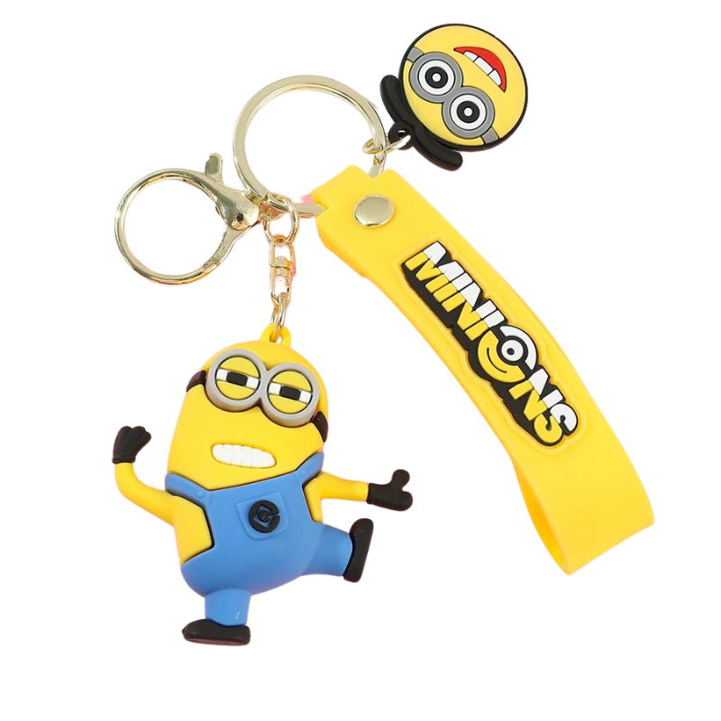 Porte-clés Enfant Personnages Rigolos Jaunes