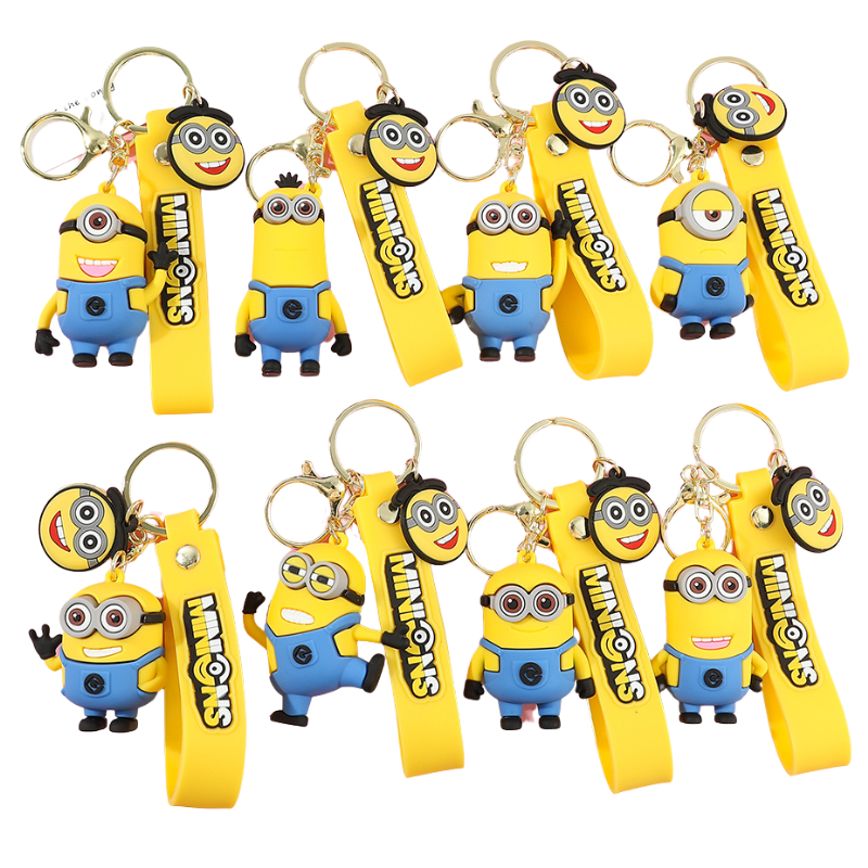 Porte-clés Enfant Personnages Rigolos Jaunes