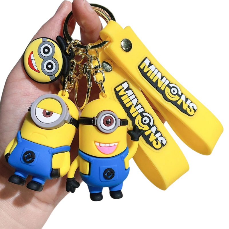 Porte-clés Enfant Personnages Rigolos Jaunes