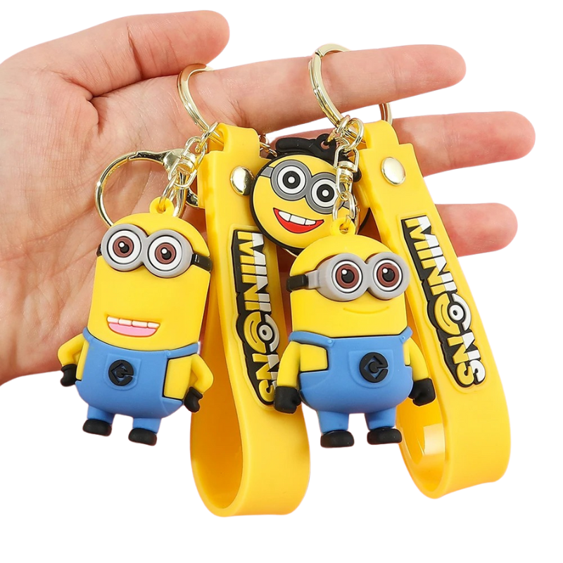 Porte-clés Enfant Personnages Rigolos Jaunes