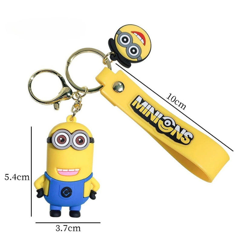 Porte-clés Enfant Personnages Rigolos Jaunes