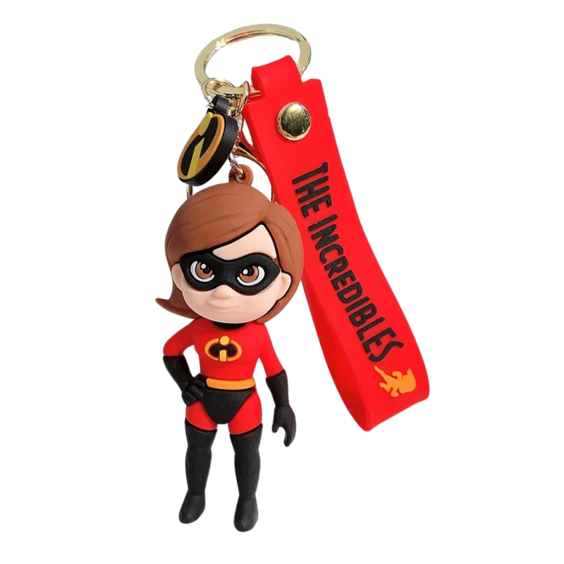 Porte-clés Enfant Famille de Héros Cartoon