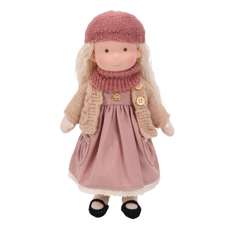 Poupée Waldorf en Tissu avec Vêtements et Accessoires