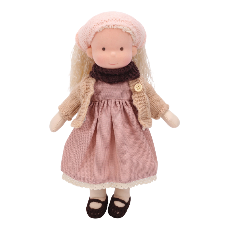 Poupée Waldorf en Tissu avec Vêtements et Accessoires