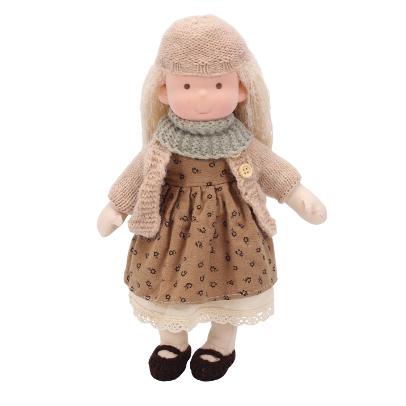 Poupée Waldorf en Tissu avec Vêtements et Accessoires