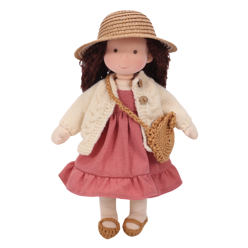Poupée Waldorf en Tissu avec Vêtements et Accessoires