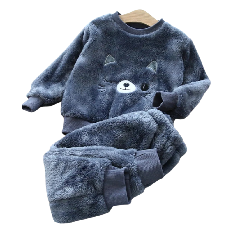 Pyjama Enfant Fille Doublé – Motif Chaton