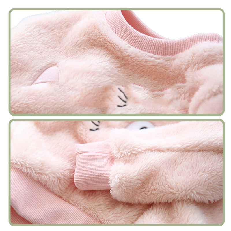 Pyjama Enfant Fille Doublé – Motif Chaton