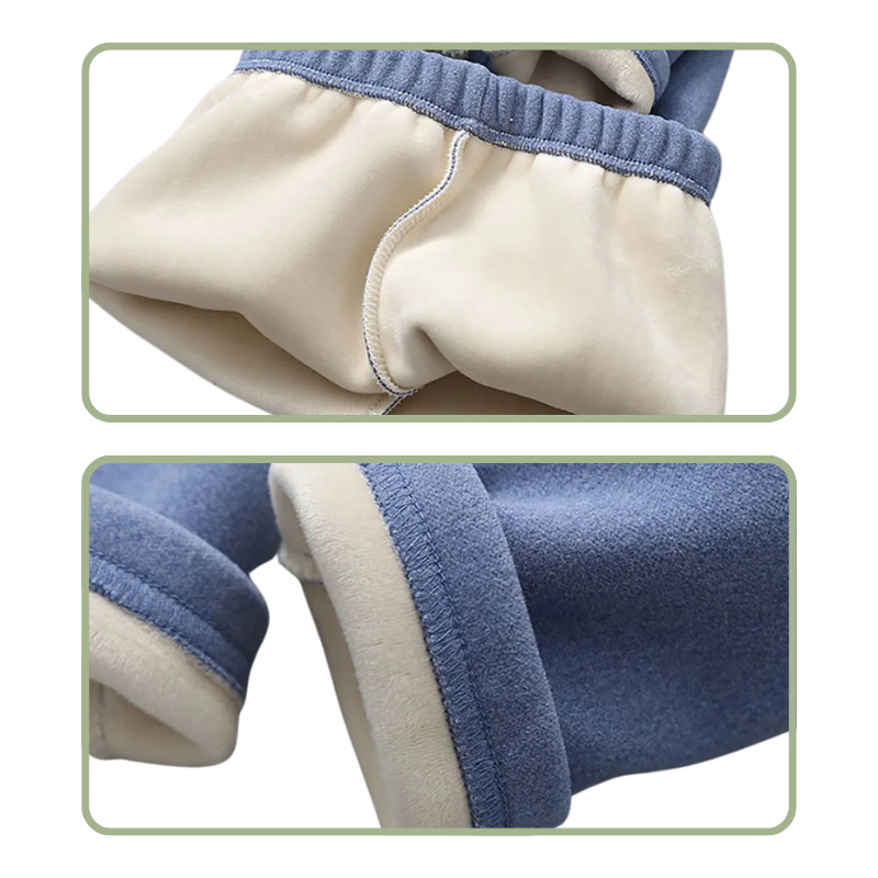 Pyjama Enfant Rayé Doublé en Peluche