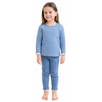 Pyjama Enfant Rayé Doublé en Peluche