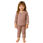 Pyjama Enfant Rayé Doublé en Peluche