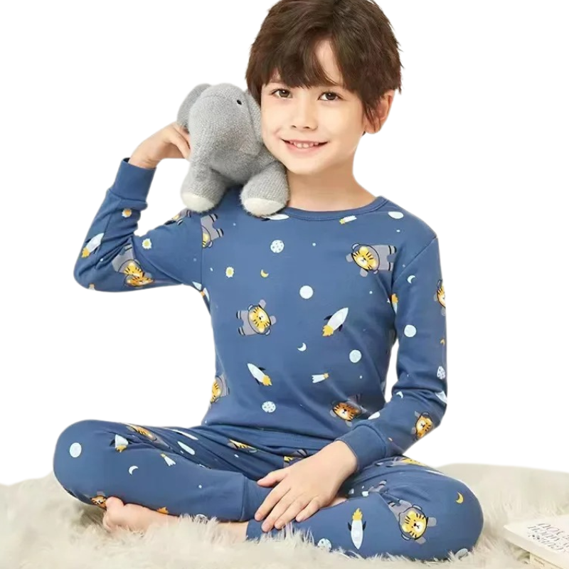 Pyjama Enfant à Manches Longues en Coton
