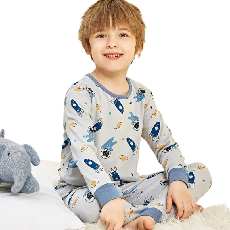 Pyjama Enfant à Manches Longues en Coton