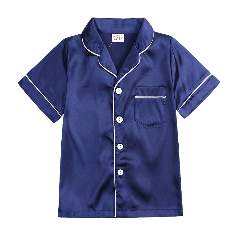 Pyjama Enfant en Satin – Ensemble 2 Pièces Été