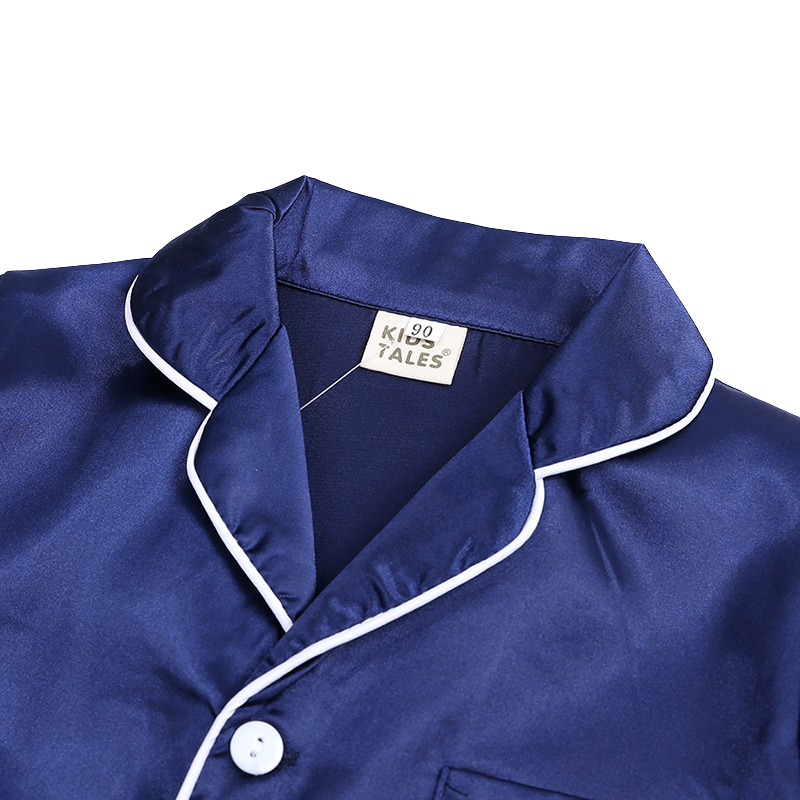 Pyjama Enfant en Satin – Ensemble 2 Pièces Été