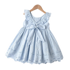 Robe Bleu Ciel pour Fille – Charme Décontracté pour les Fêtes d’Été