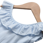 Robe Bleu Ciel pour Fille – Charme Décontracté pour les Fêtes d’Été
