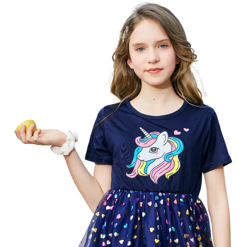 Robe Été Licorne pour Fille