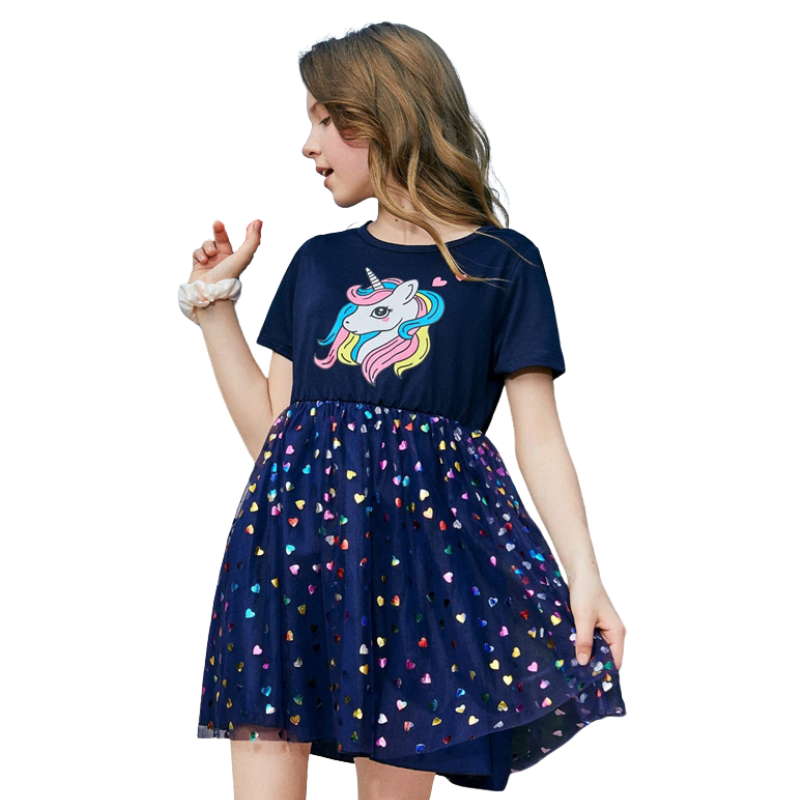 Robe Été Licorne pour Fille