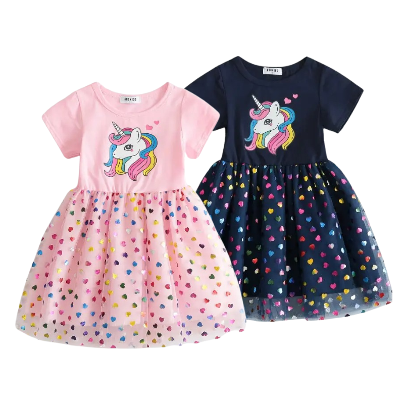 Robe Été Licorne pour Fille