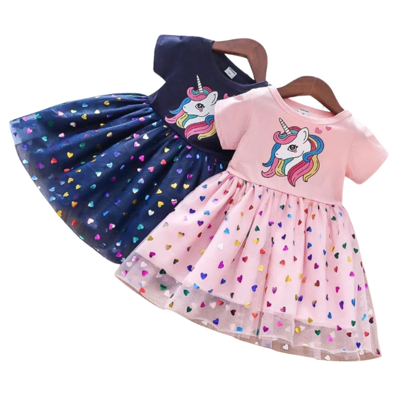 Robe Été Licorne pour Fille