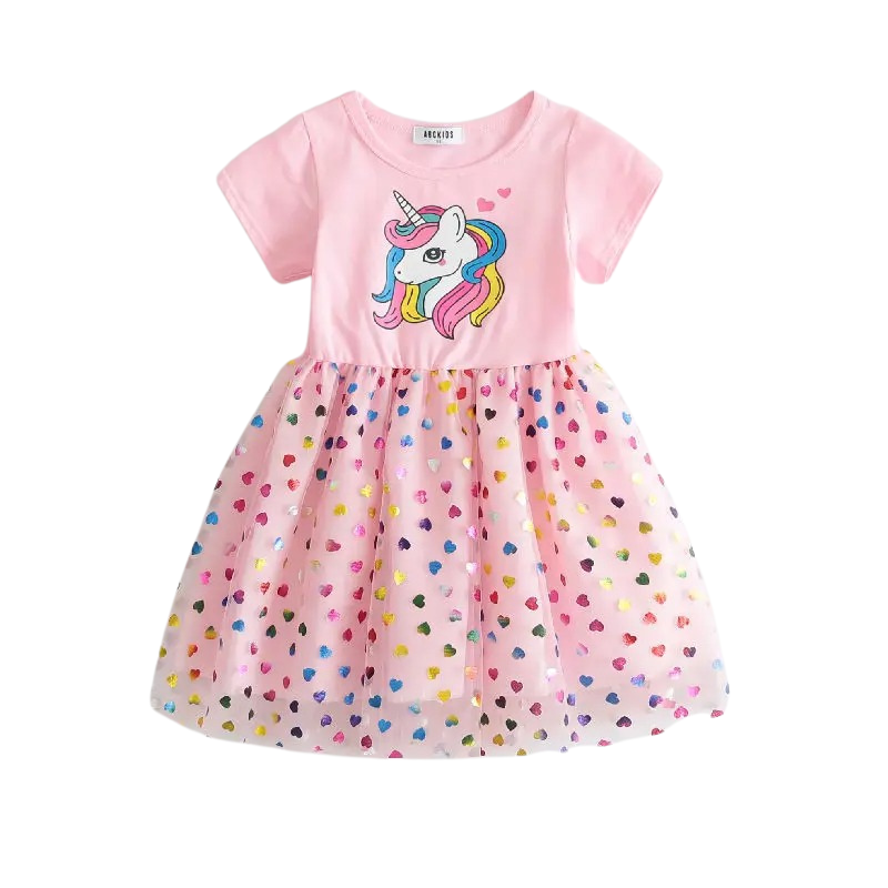 Robe Été Licorne pour Fille