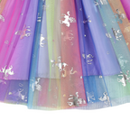 Robe Fille à Manches Courtes – Motif Licorne