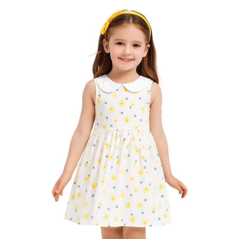 Robe Fleurie d'Été pour Fille