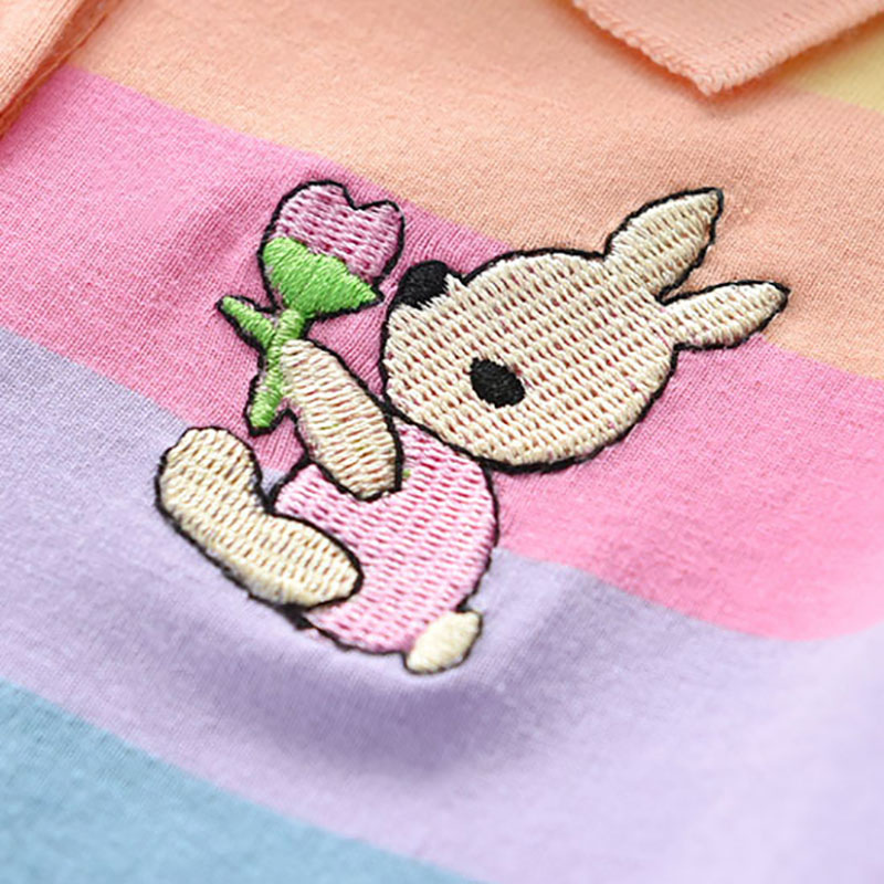 Robe d’Été Arc-en-Ciel pour Fille – Légère et Colorée