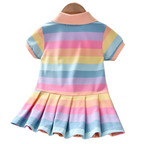 Robe d’Été Arc-en-Ciel pour Fille – Légère et Colorée