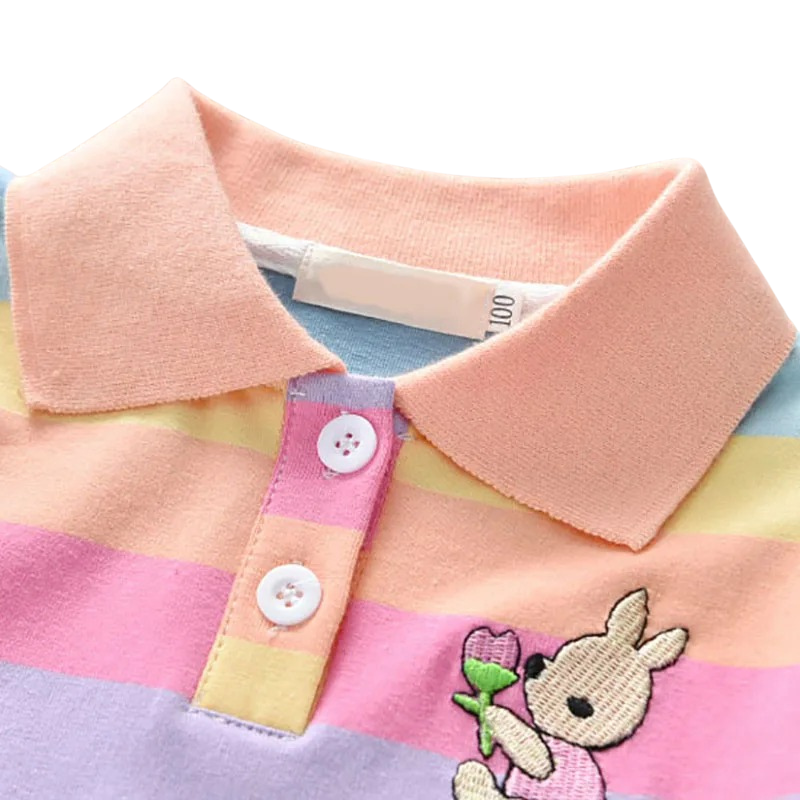 Robe d’Été Arc-en-Ciel pour Fille – Légère et Colorée