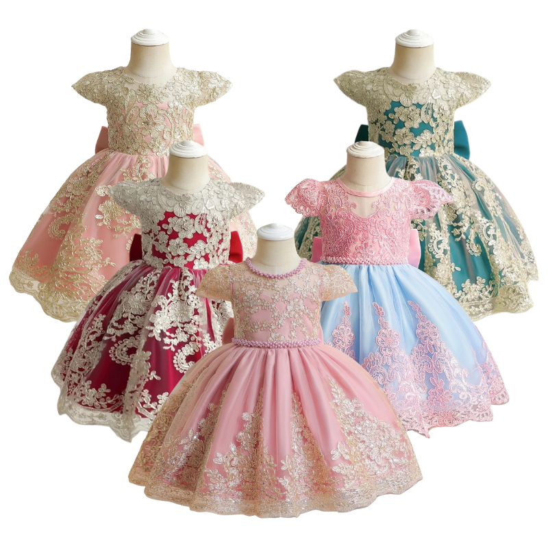 Robe de Gala de Luxe pour Filles – de 1 à 5 Ans