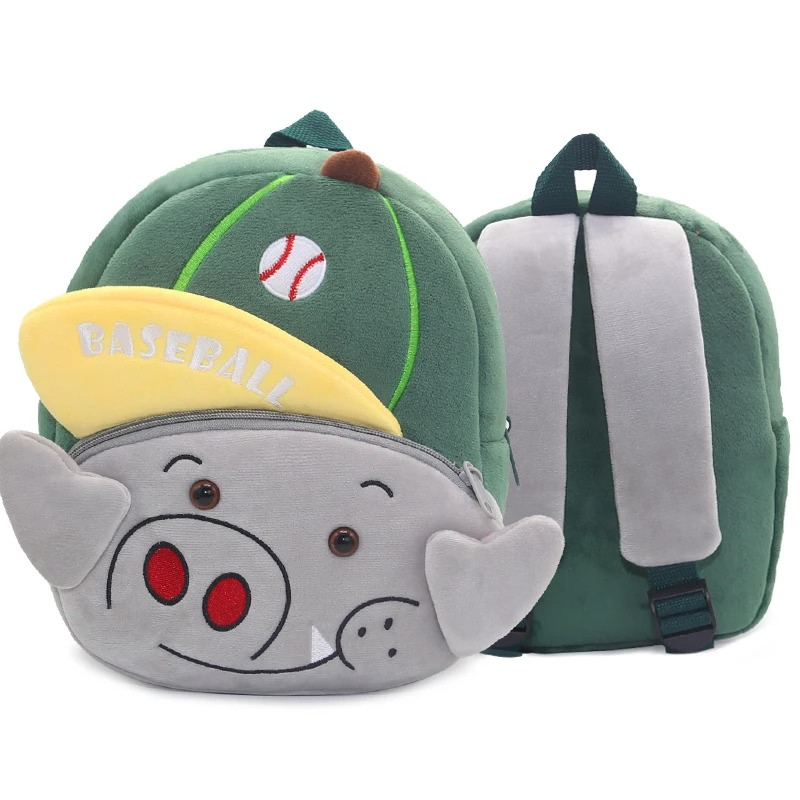 Sac à Dos D'école Pour Enfants Avec Animaux en Peluche
