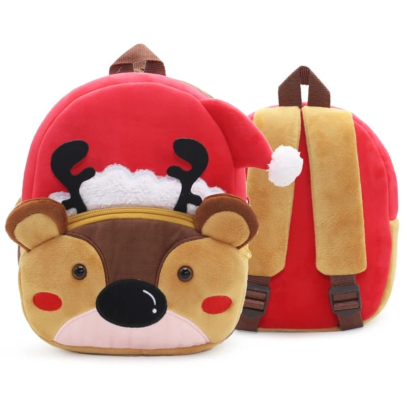 Sac à Dos D'école Pour Enfants Avec Animaux en Peluche