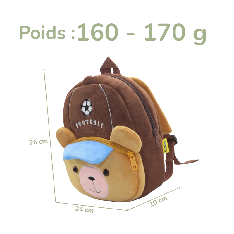 Sac à Dos D'école Pour Enfants Avec Animaux en Peluche