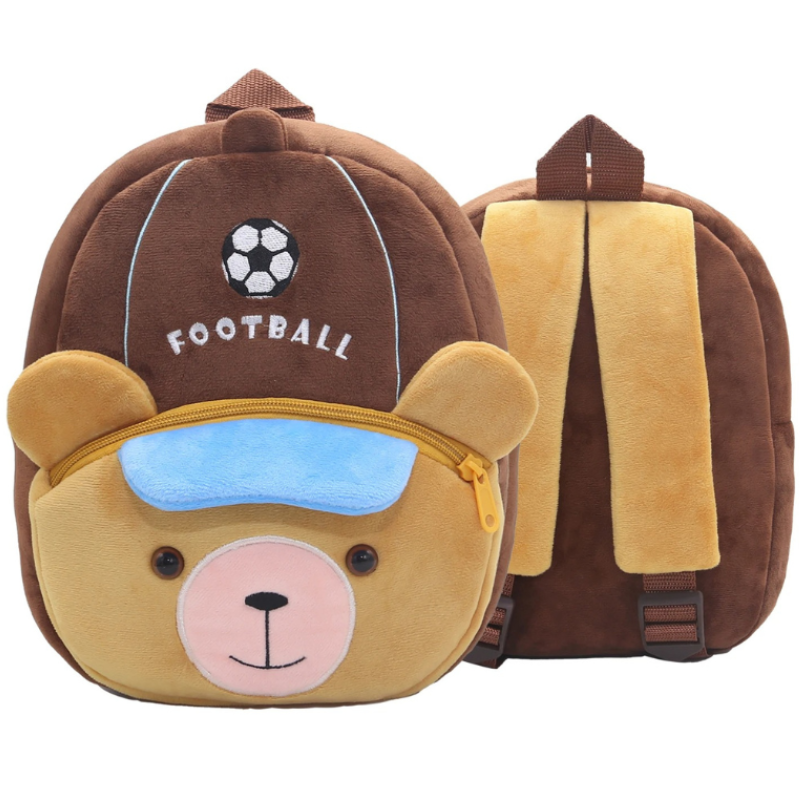 Sac à Dos D'école Pour Enfants Avec Animaux en Peluche