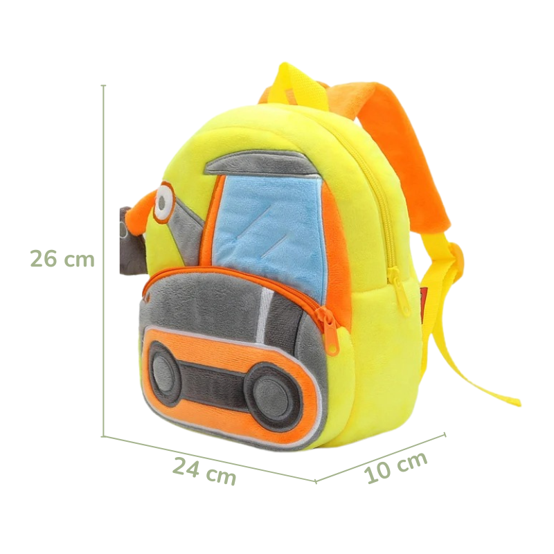 Sac à Dos D'école Véhicule en Peluche