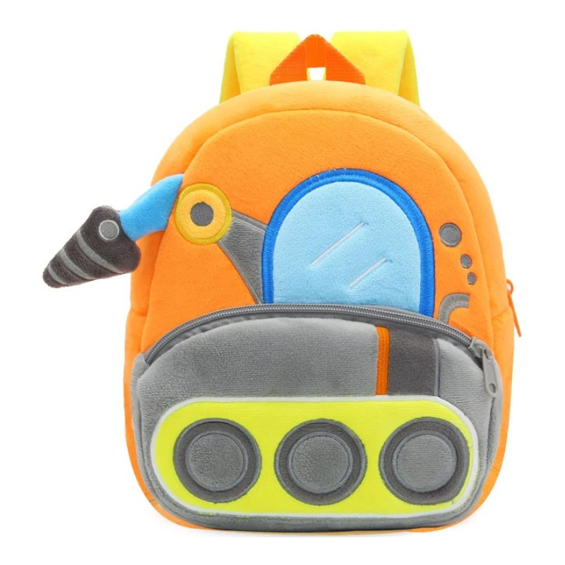 Sac à Dos D'école Véhicule en Peluche