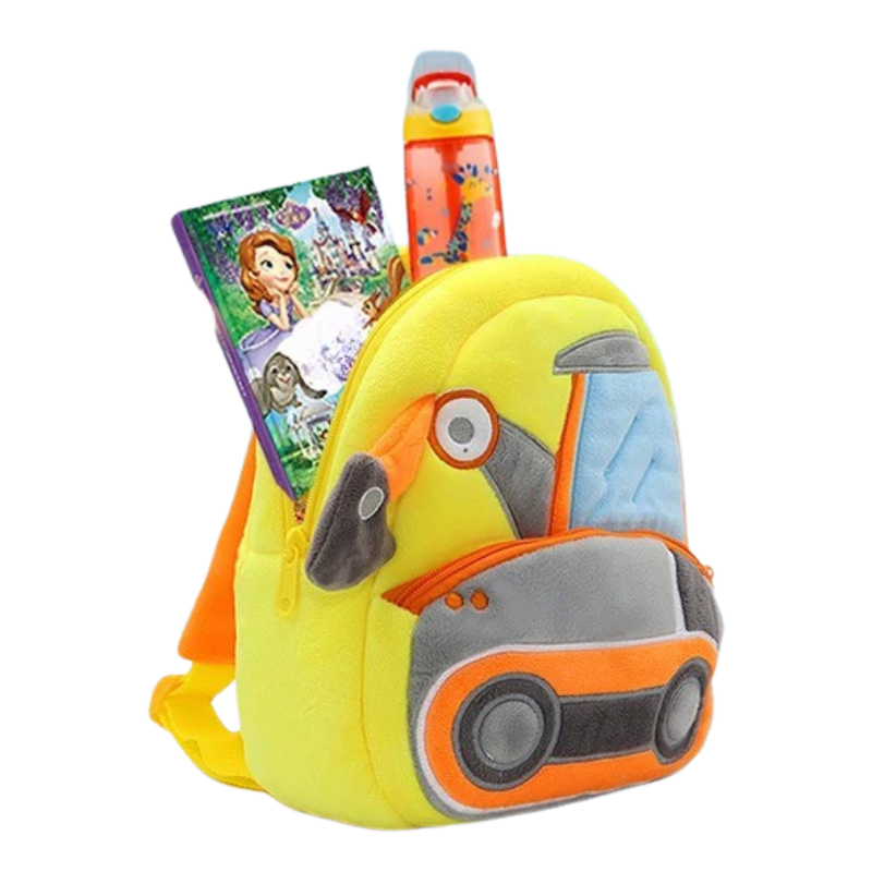 Sac à Dos D'école Véhicule en Peluche