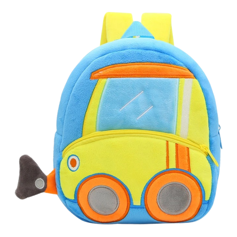 Sac à Dos D'école Véhicule en Peluche