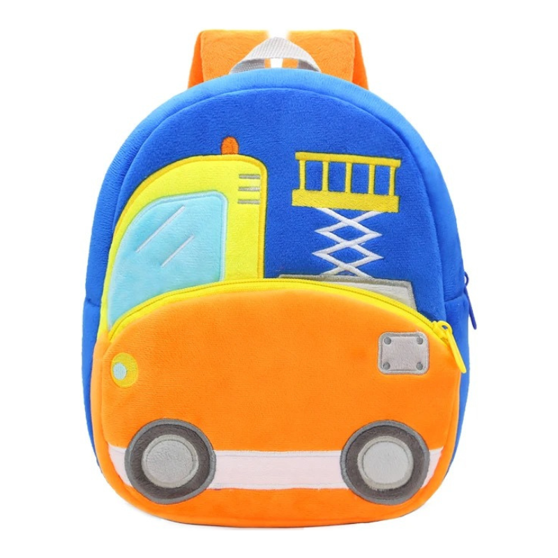 Sac à Dos D'école Véhicule en Peluche