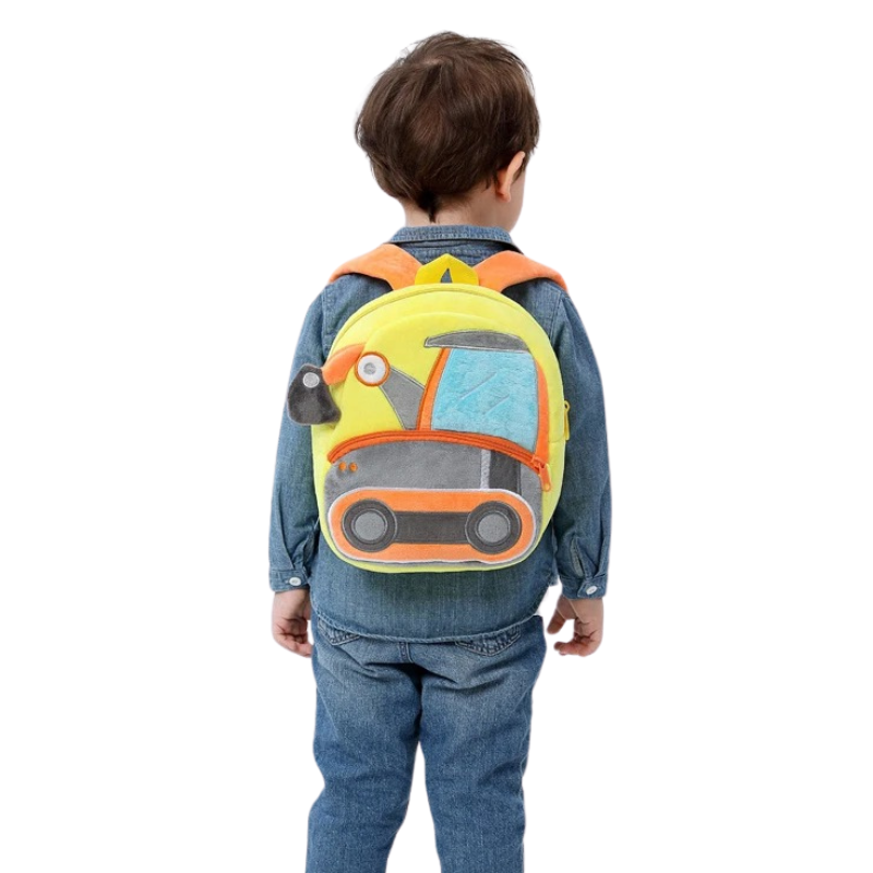 Sac à Dos D'école Véhicule en Peluche