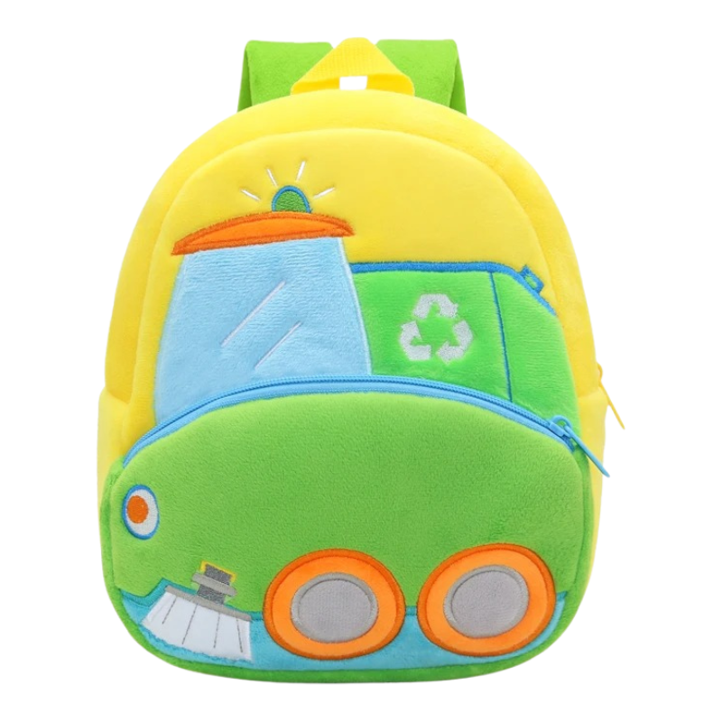 Sac à Dos D'école Véhicule en Peluche