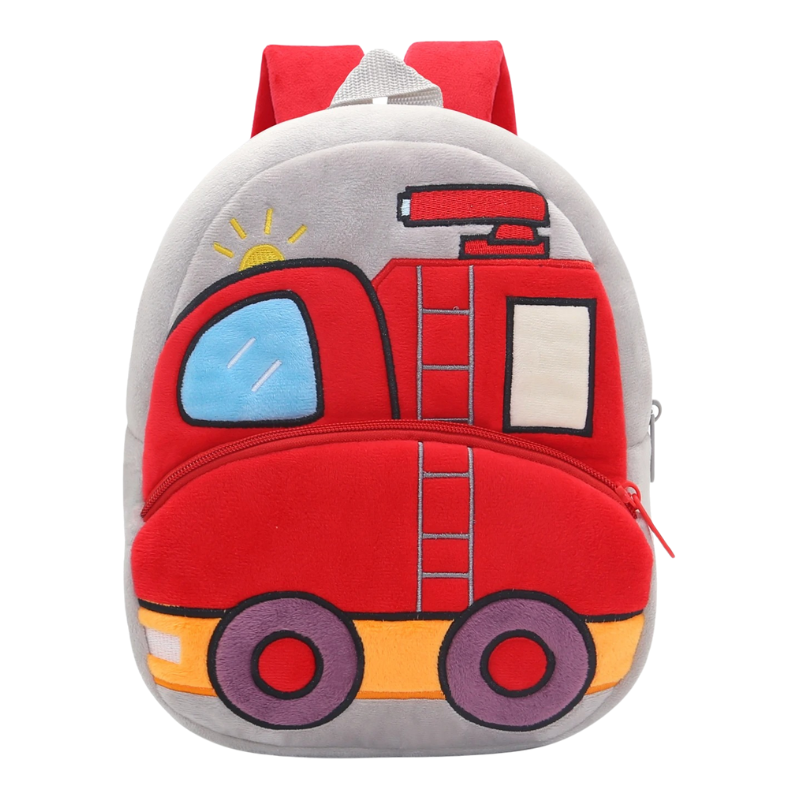 Sac à Dos D'école Véhicule en Peluche