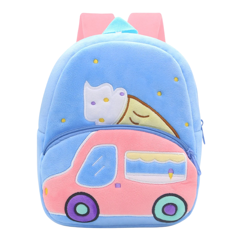 Sac à Dos D'école Véhicule en Peluche